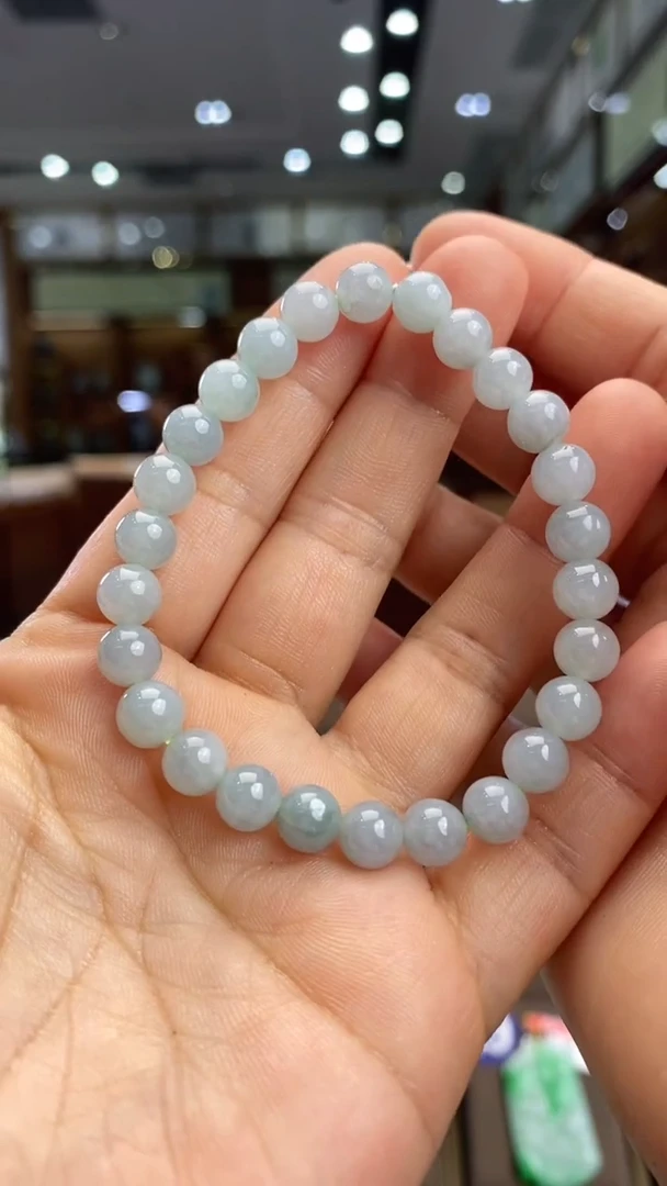 未镶嵌手串翡翠7m珠串