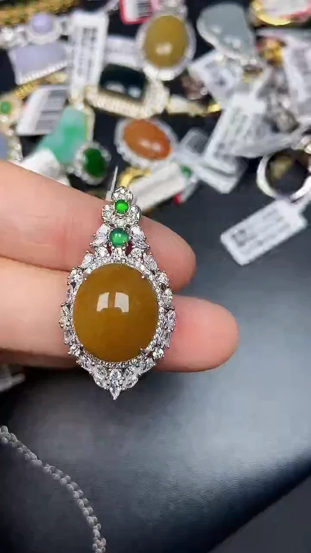 银S925镶嵌戒指翡翠2530