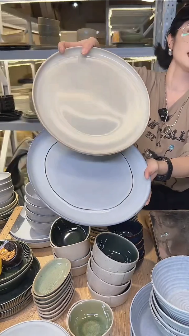 瓷140高温釉下彩陶瓷餐具默认微瑕