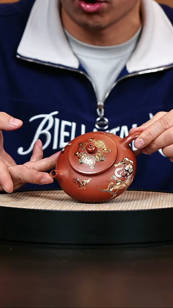 茶壶紫砂原矿紫砂壶寒江