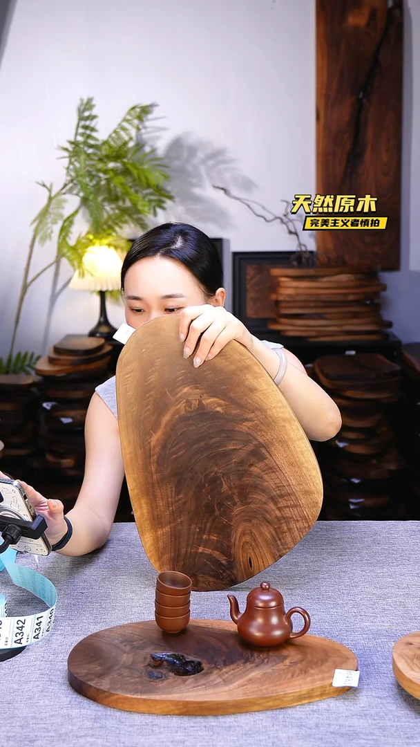 木北美黑胡桃原木.干裂疤结不属于商品质量问题完美主义者慎拍