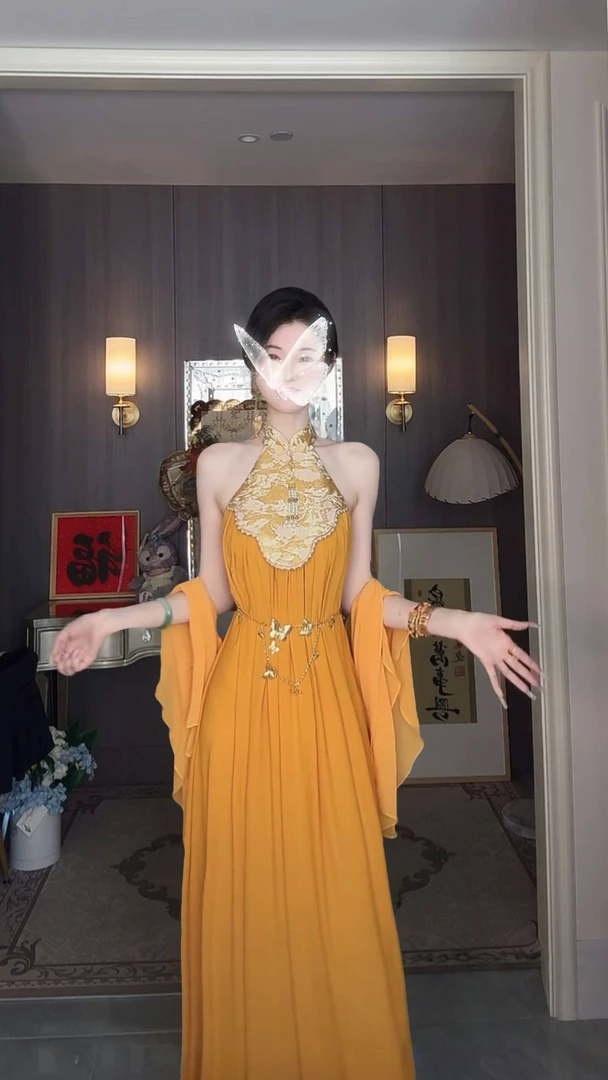 【雅乔定制】时尚百搭多种佩戴方式金色蝴蝶腰链YQTZ-250318