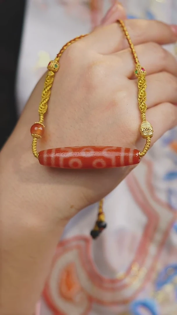 【闪购商品】玛瑙/玉髓项链未镶嵌多样性发其一（七眼）