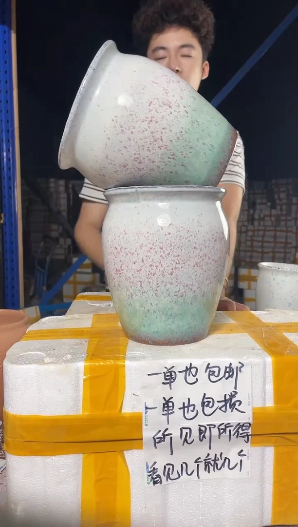 紫砂花盆紫砂花盆宜兴紫砂粗陶花盆17*20