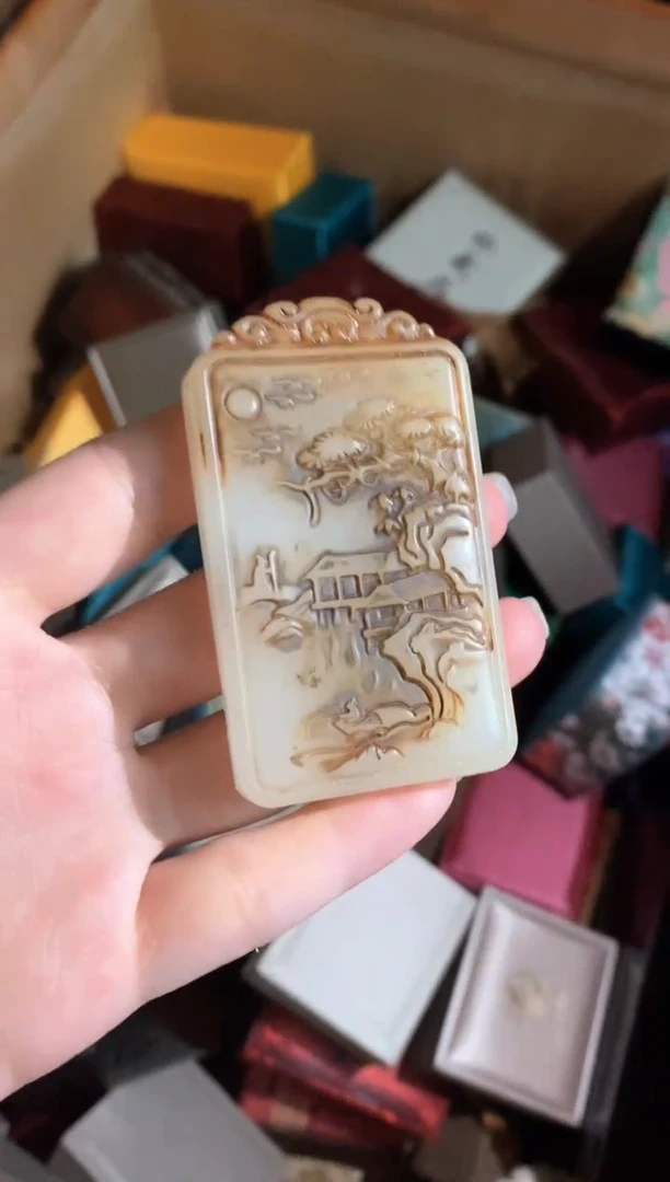 和田玉未镶嵌颈饰永玉阁精品专属摆件