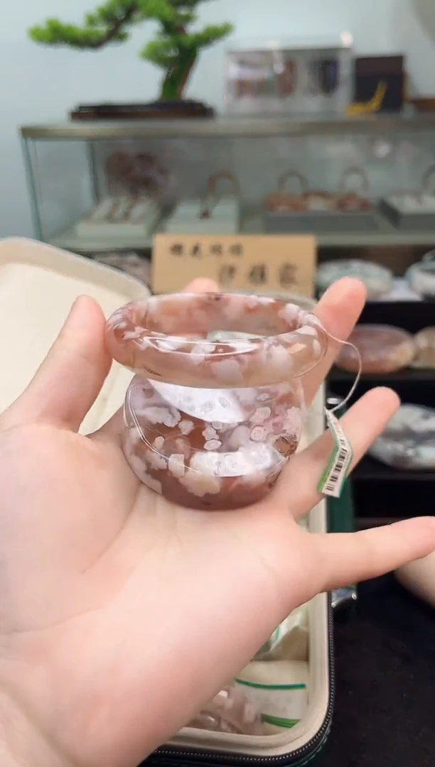 未镶嵌手镯石英质玉54圈口（赠品镯心）S946342