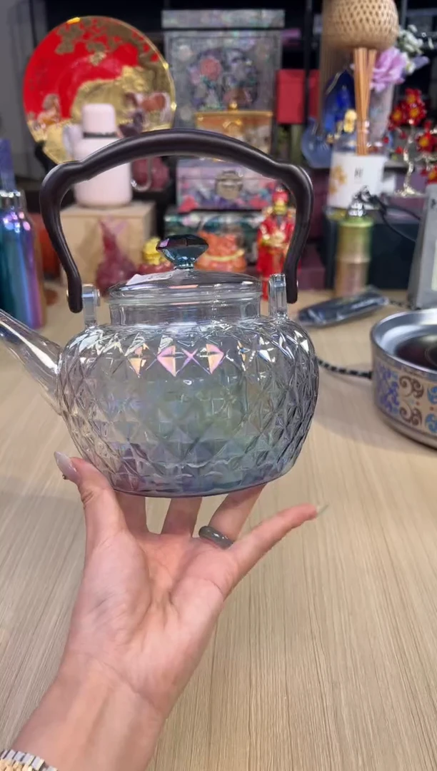 153钻石壶-紫蓝色