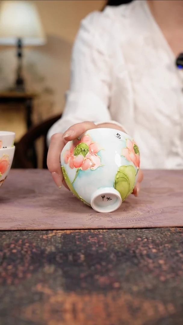 杯景德镇陶瓷杯碗柴烧多人