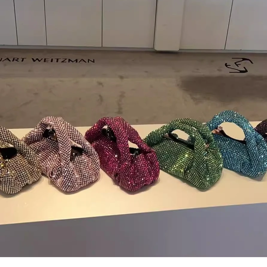StuartWeitzman水钻晚宴包带链条THE MDA SHNE MINI TOT