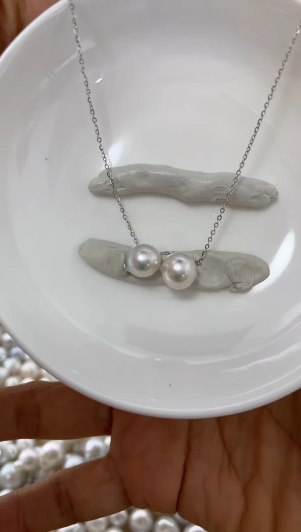 吊坠(赠链)银S925镶嵌海水珍珠蹲*路路通