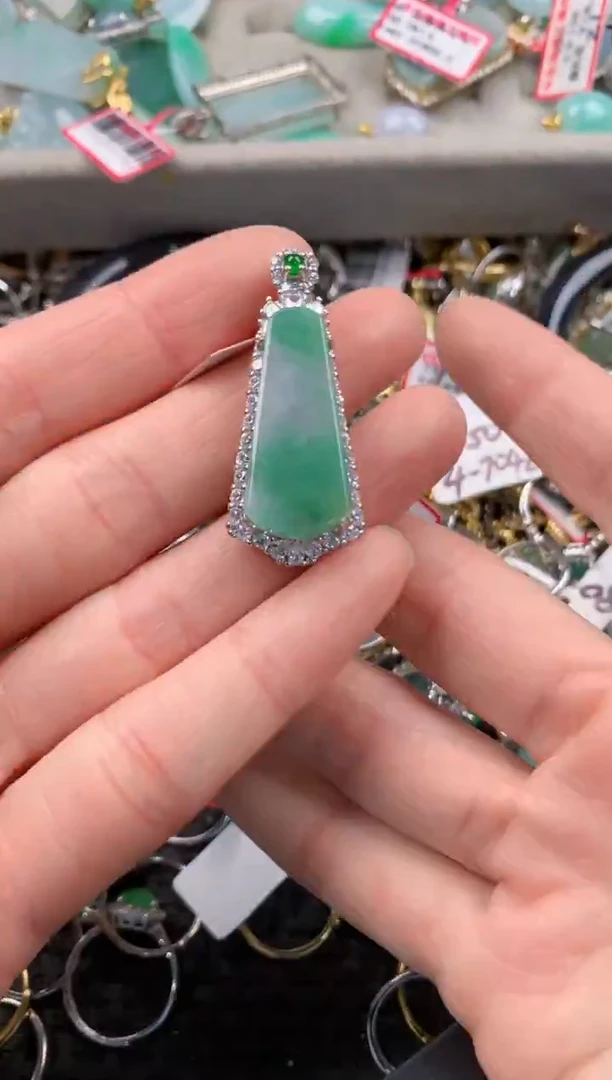 银S925镶嵌戒指翡翠555     4