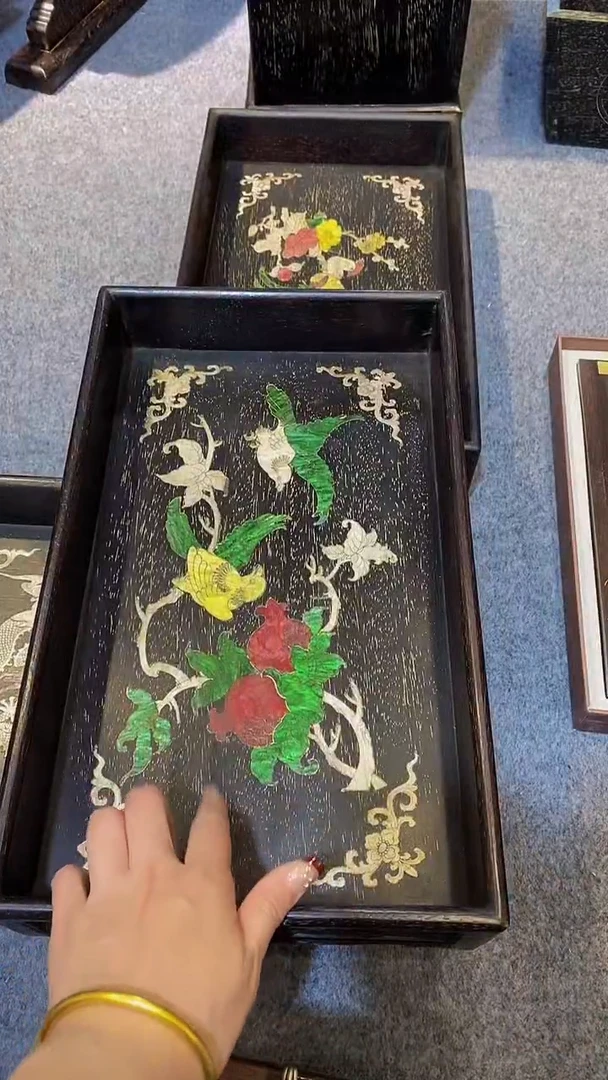 木紫檀雕刻板一物一拍