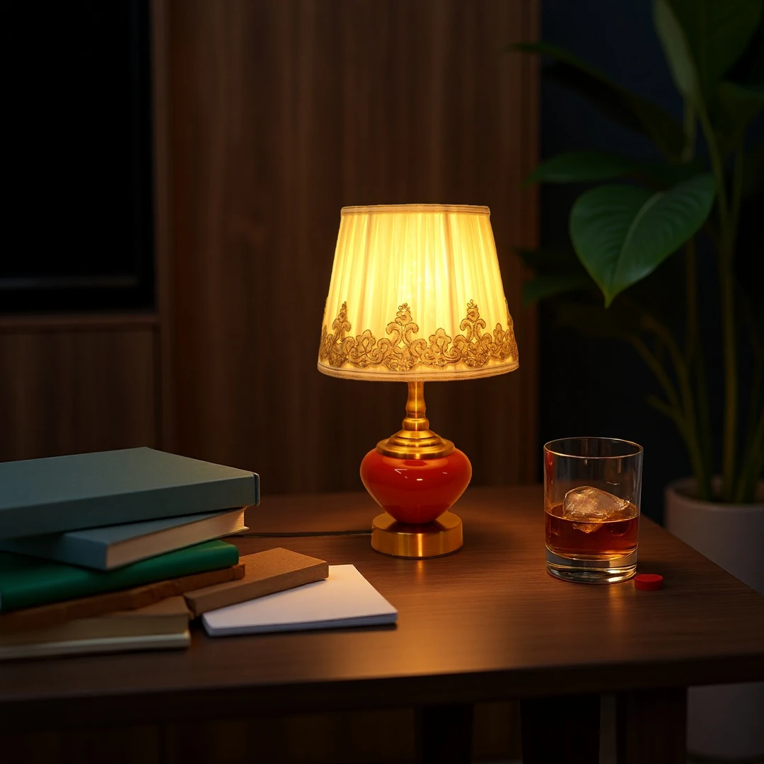 调光长明灯新中式台灯小夜灯卧室台灯卧室床头灯床头灯氛围灯