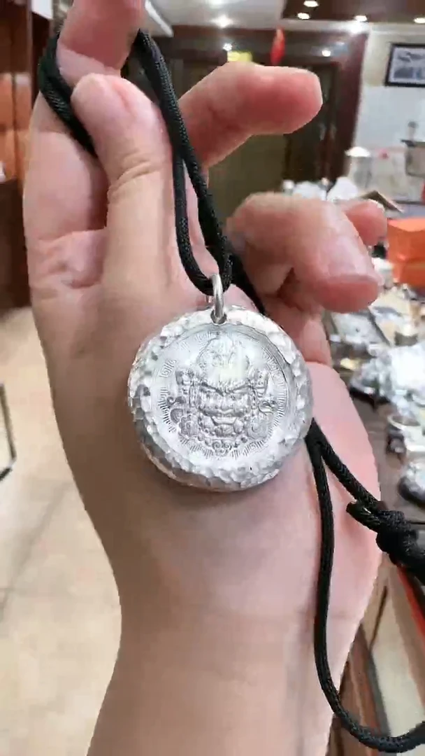 足银999精工手工吉言吊坠