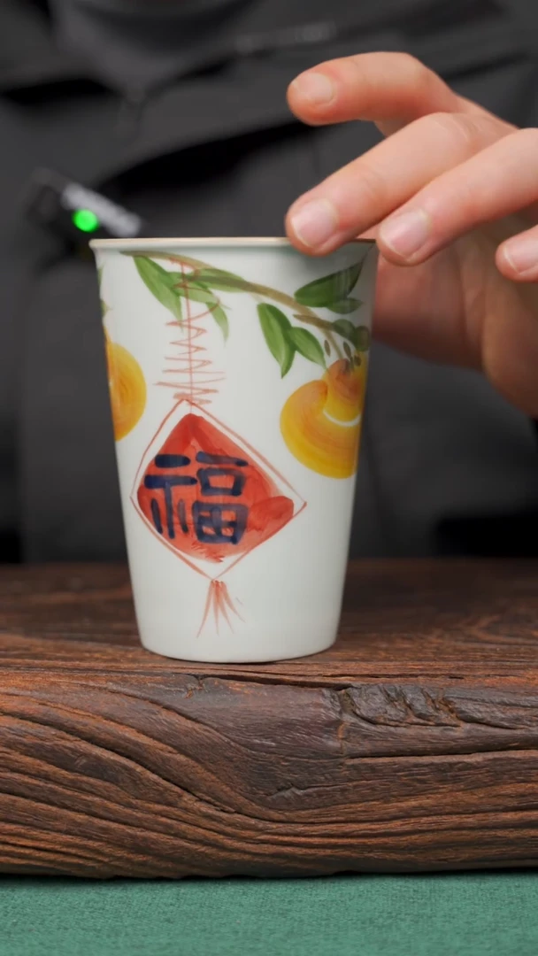 【闪购商品】瓷片102景德镇杯釉下手工手绘瓷器