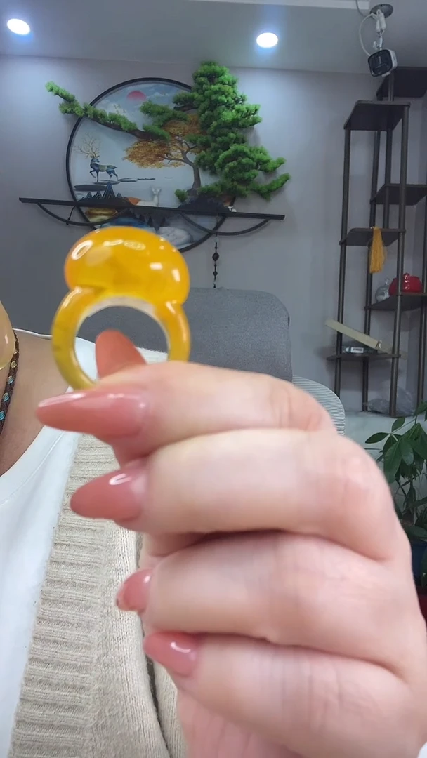 未镶嵌琥珀戒指戒指