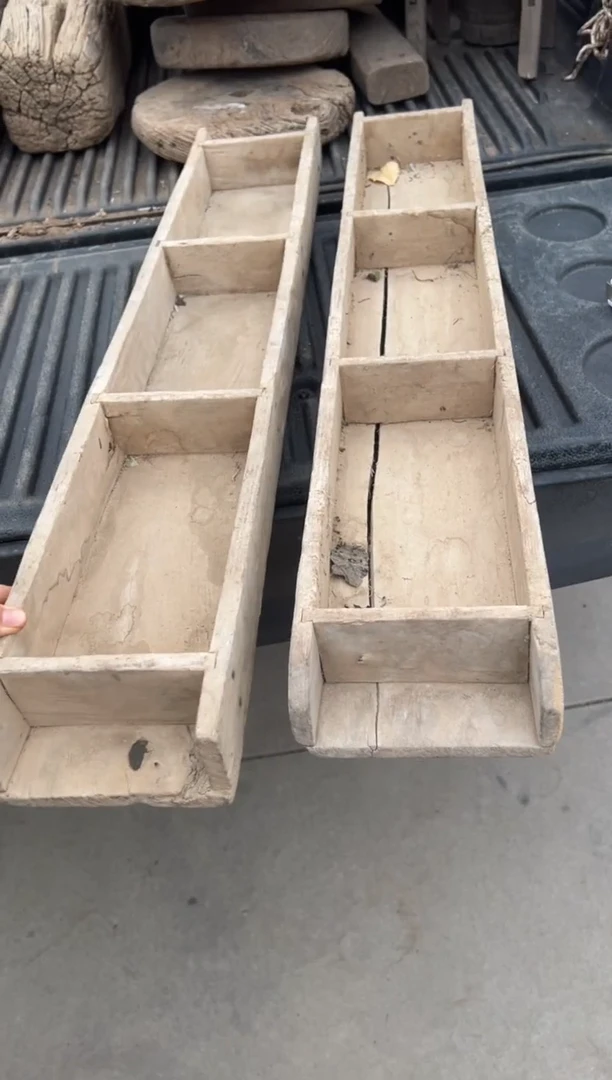 木（非红木类）砖模2个