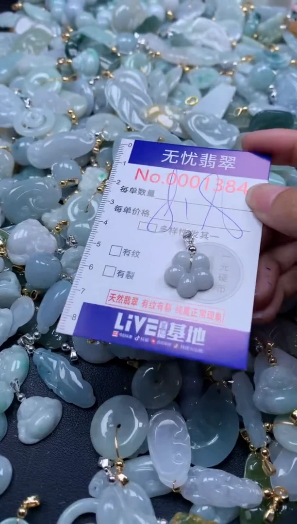 翡翠未镶嵌吊坠(不含链)1384
