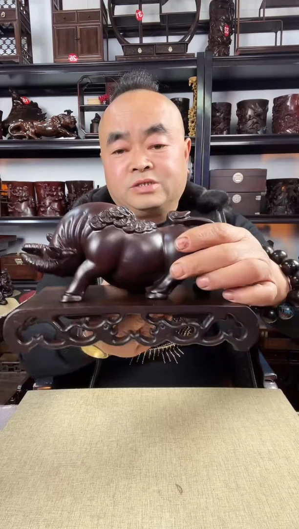 木老李红木工艺品1221+牛