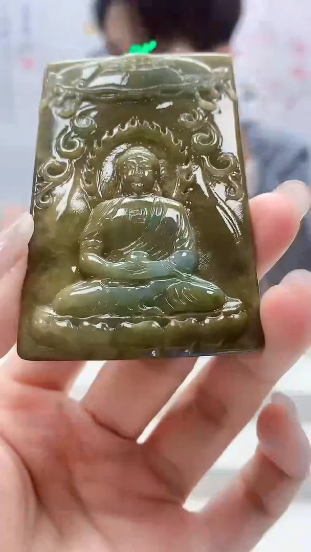 定制翡翠未镶嵌5159lr-毛货挂件87