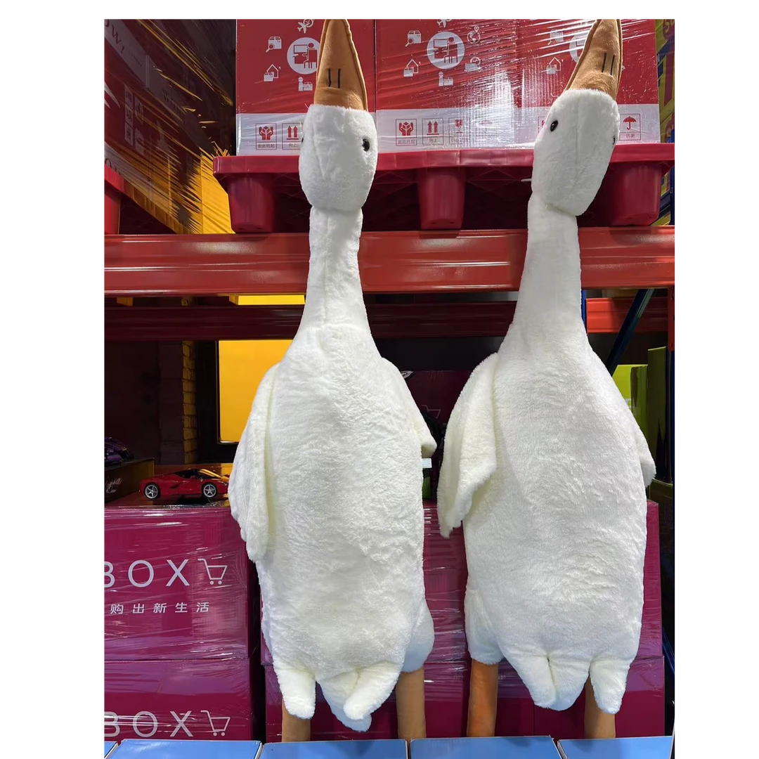 大白鹅玩偶抱枕毛绒玩具公仔布娃娃冬天床上睡觉超大白鹅
