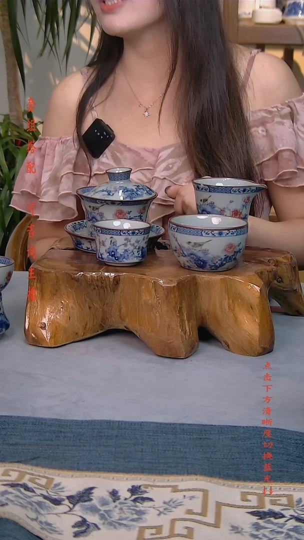 简装家用款4件套 老陶泥开片纹陶瓷茶具