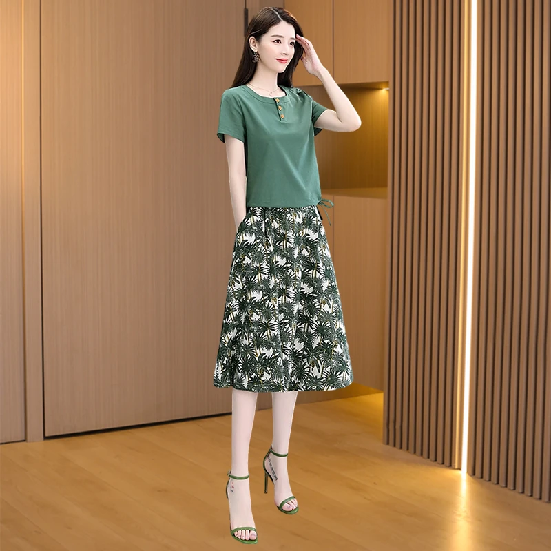 【可蓓儿】冰丝舒适套装连衣裙女夏2025新款轻奢高级感正式场合腰裙
