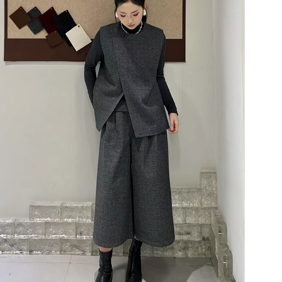 君君推荐 冬季新年新款三件套年货高级感百搭气质法式加厚套装