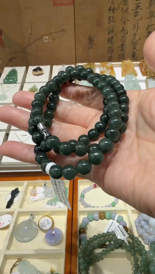 未镶嵌挂件翡翠A货翡翠多样性绿项链发一件