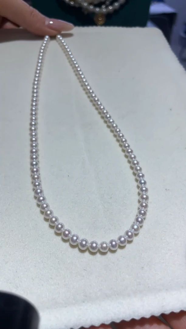 【闪购商品】淡水珍珠项链银S925镶嵌4.5-5淡水项链