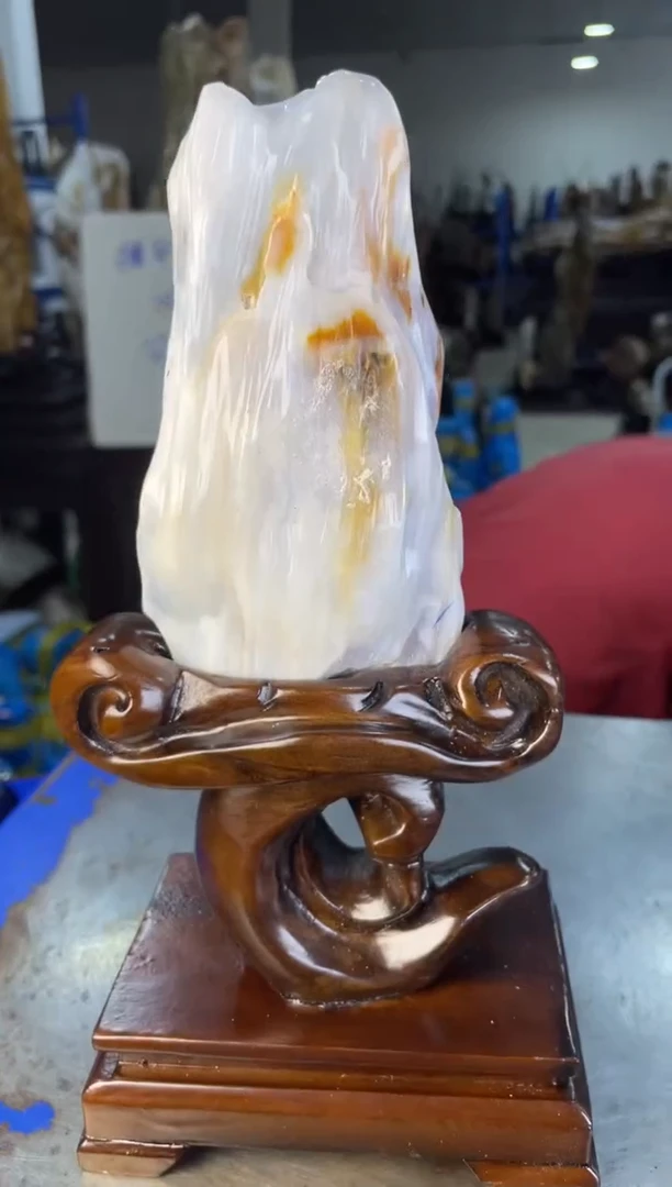 未镶嵌手把硅化玉34