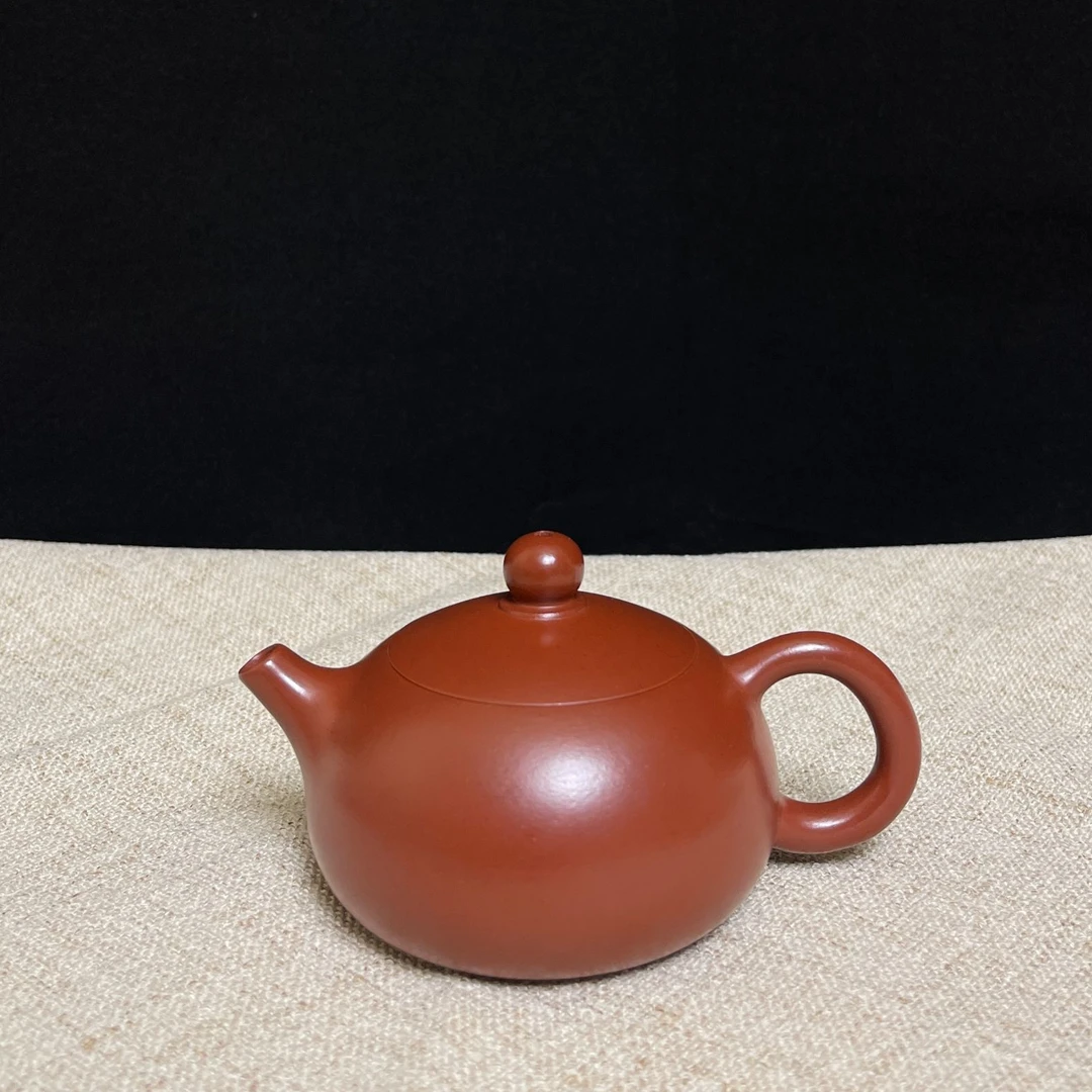 110-200c扁西施壶宜兴紫砂原矿内嵌盖全手工拍打炮嘴茶壶容量多款