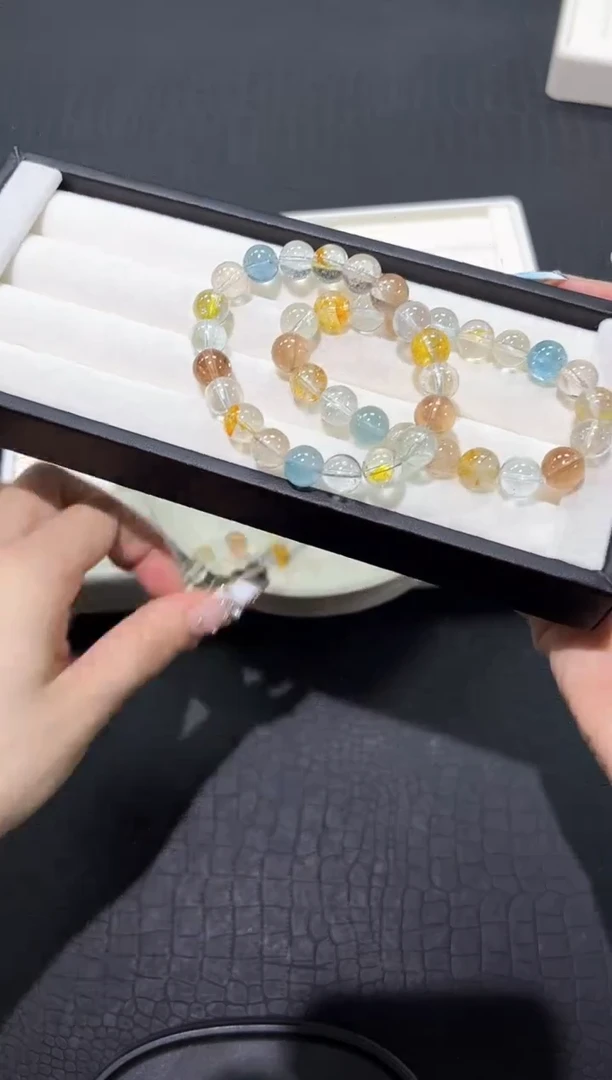 合成（培育）海蓝宝石未镶嵌32e多样性发其一【1条】默认微瑕9mm