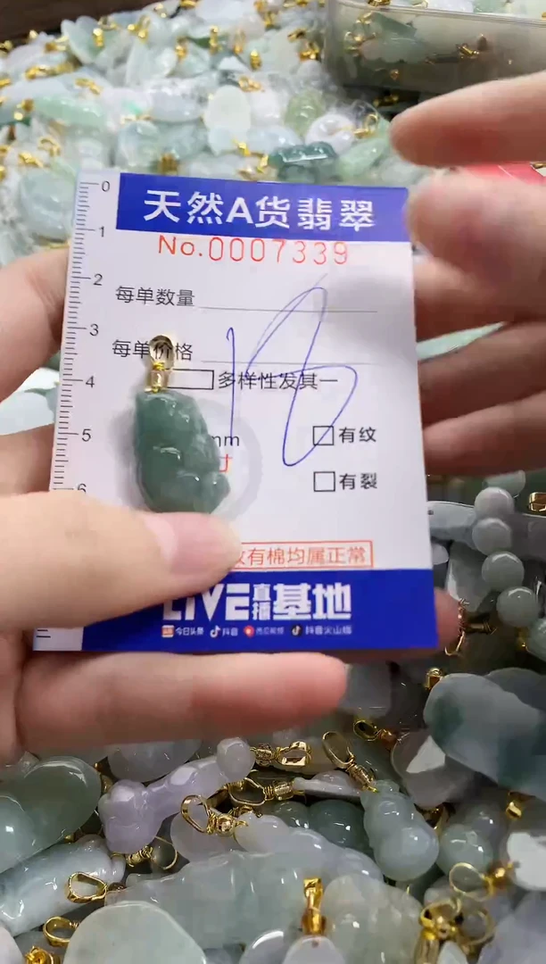 颈饰未镶嵌翡翠天然A货翡翠