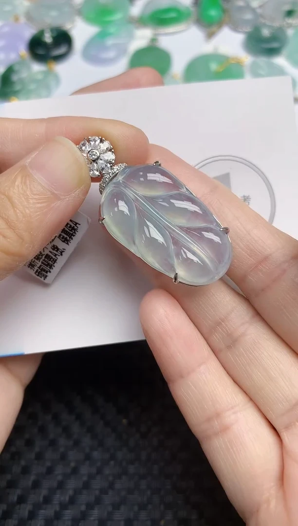 颈饰未镶嵌翡翠天然缅甸A货翡翠百元以上9元证书费自理