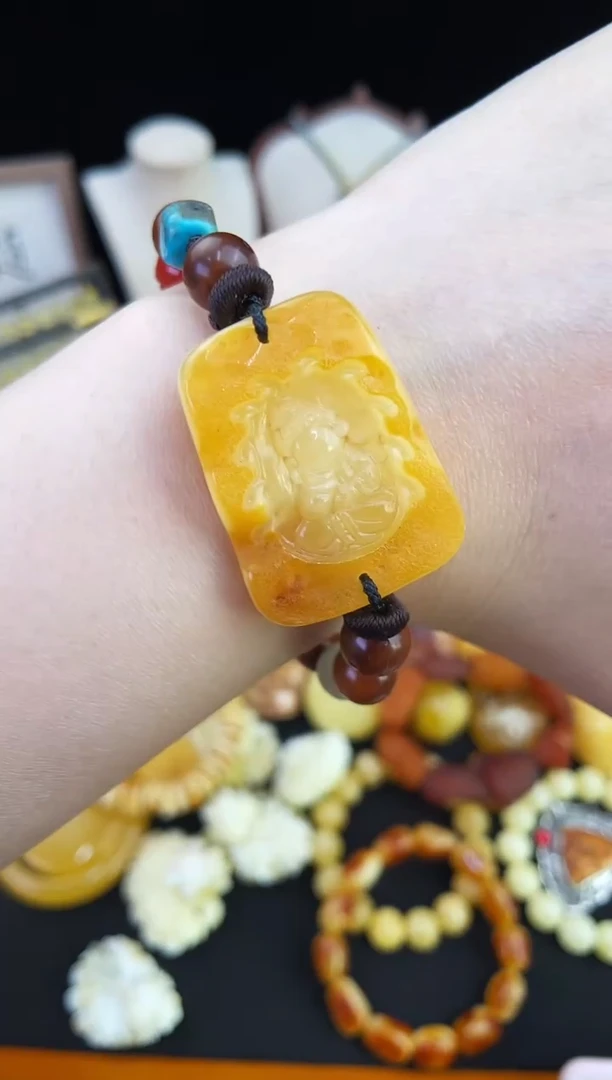 琥珀未镶嵌珠宝奇石柒月