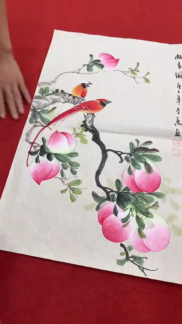 国画国画字画小姐姐真好看