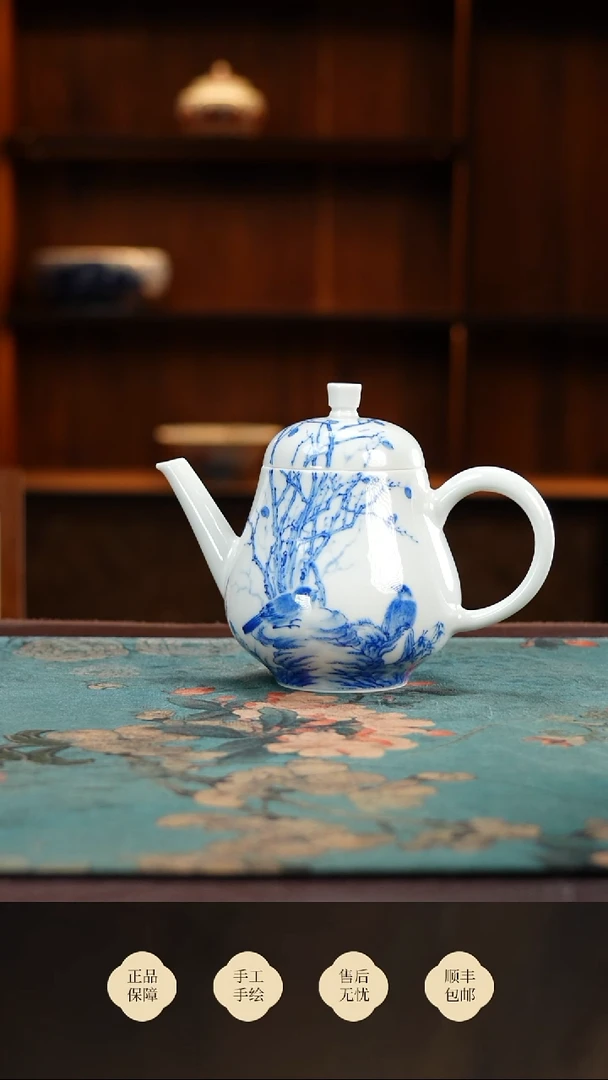 两亩微瑕花鸟壶买买买买