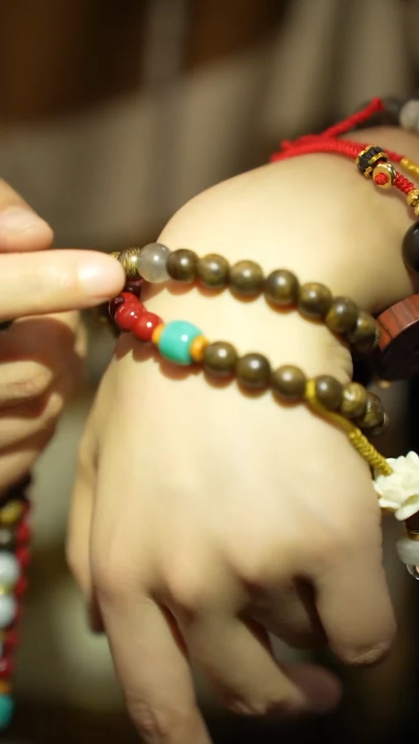 【闪购商品】金丝楠手串/手链三生落莲设计款