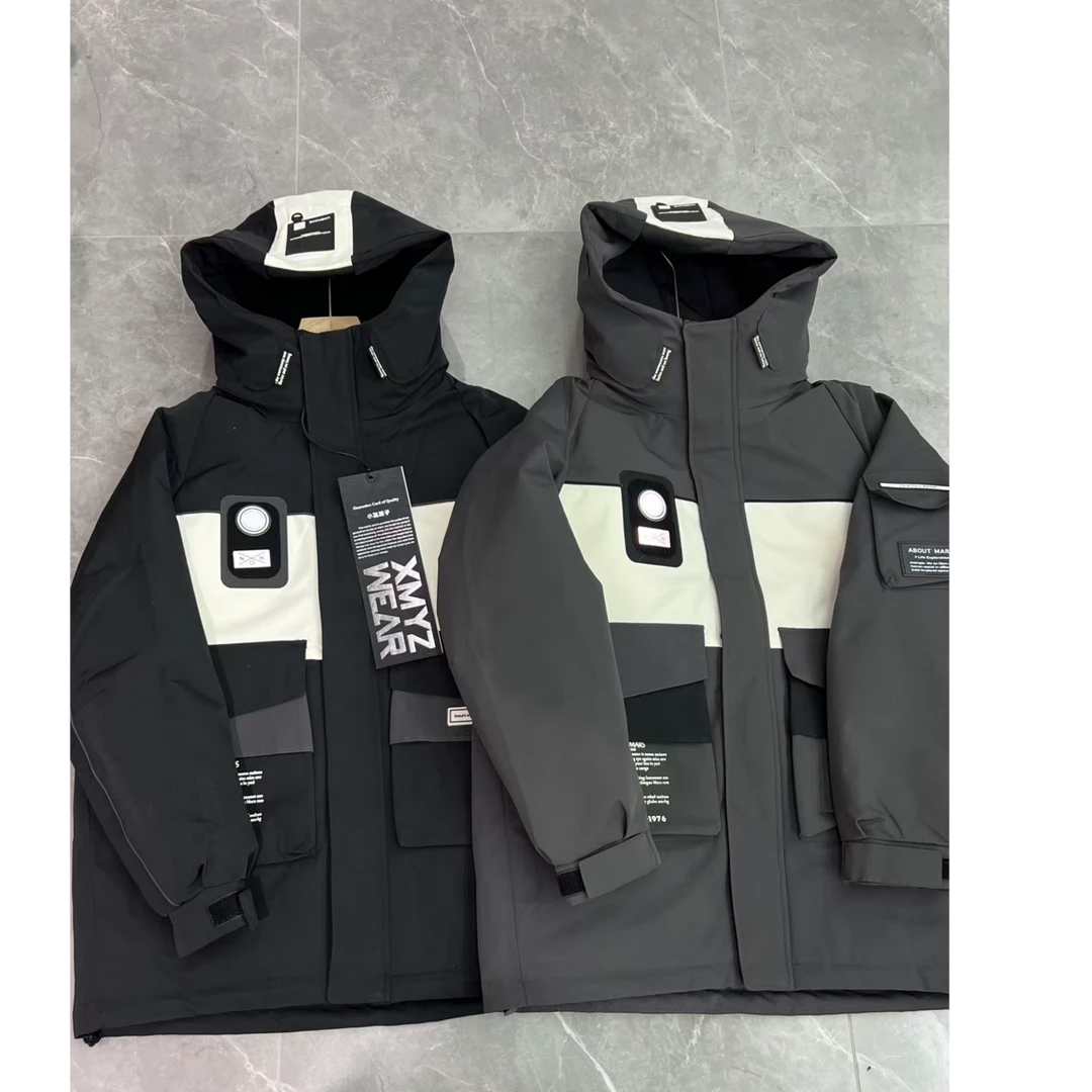 潮牌甄选外套冬季2024童装中大童洋气宽松休闲痞帅冲锋衣82306