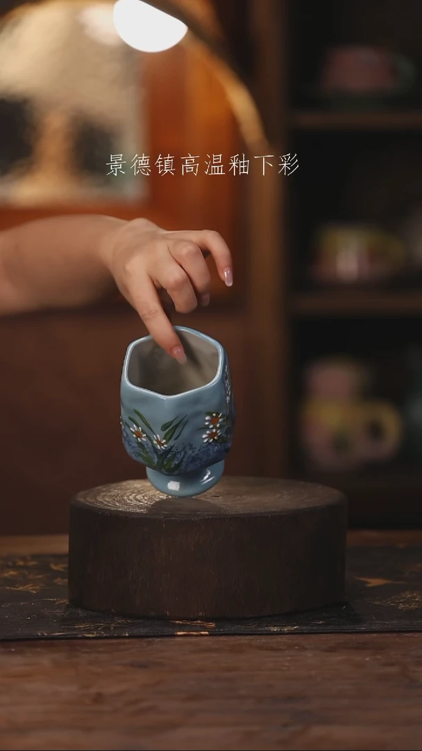 陶瓷景德镇高温釉下手绘陶瓷415