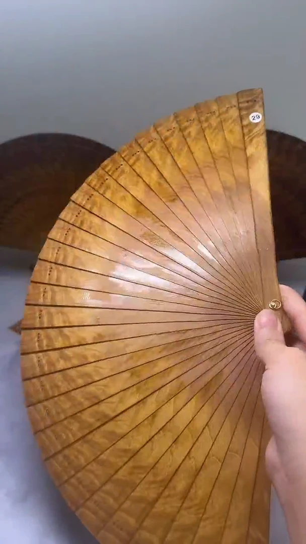 金丝楠错***妳金丝楠木扇子 21 29