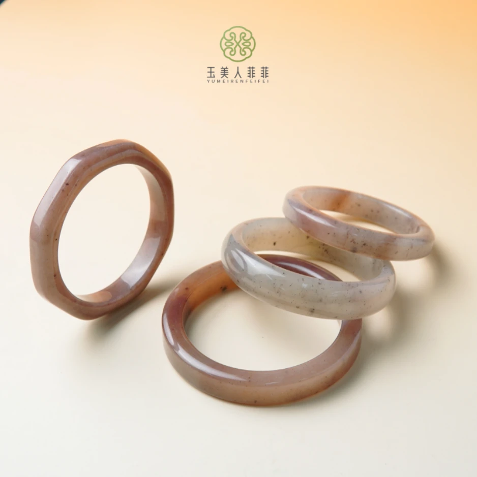 金丝玉手镯-草莓酱圆条
