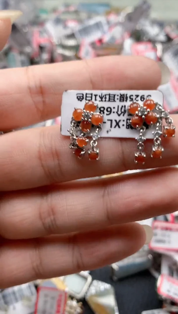 银S925镶嵌戒指翡翠天然A货缅甸翡翠