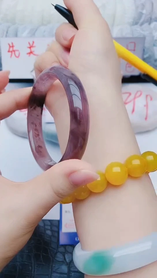 未镶嵌手镯石英质玉y72+59-60-61