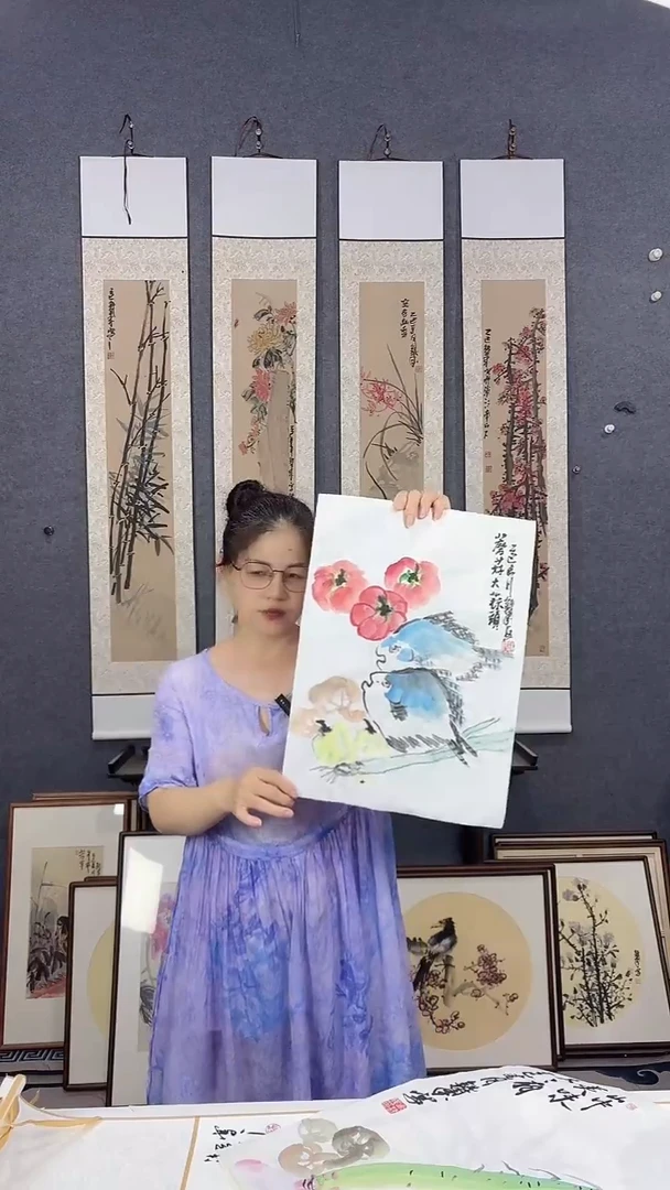 国画42*32吴铁成作品