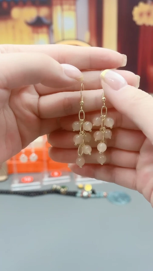 未镶嵌耳钉玛瑙/玉髓c11