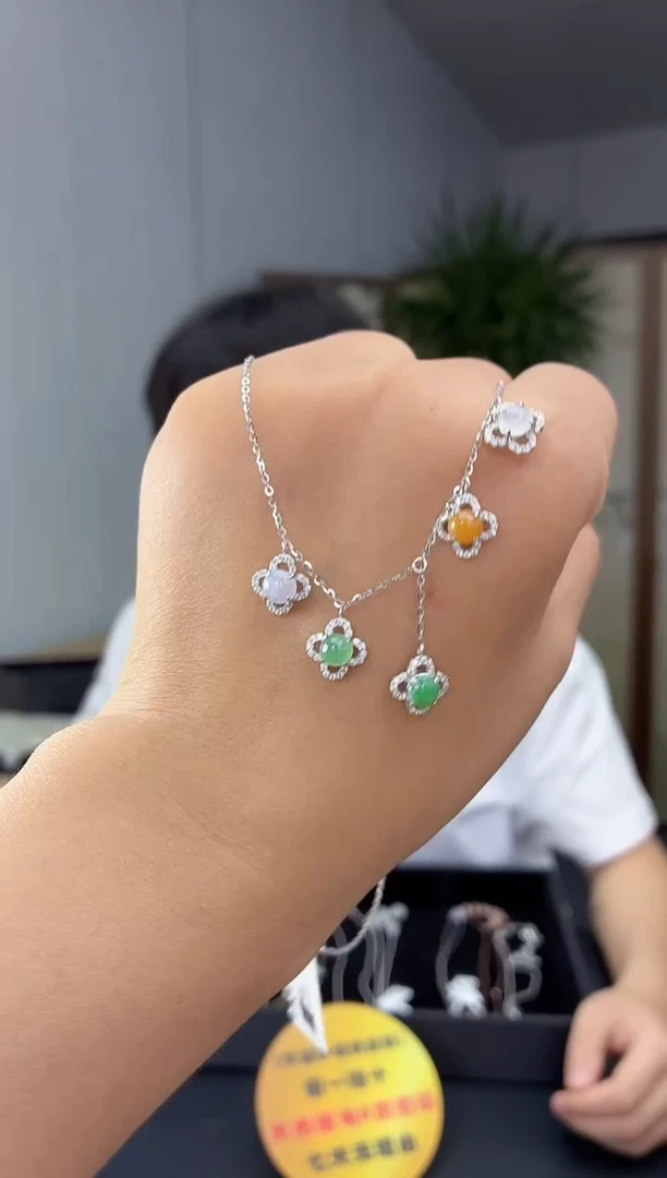 项链银S925镶嵌翡翠11111111111