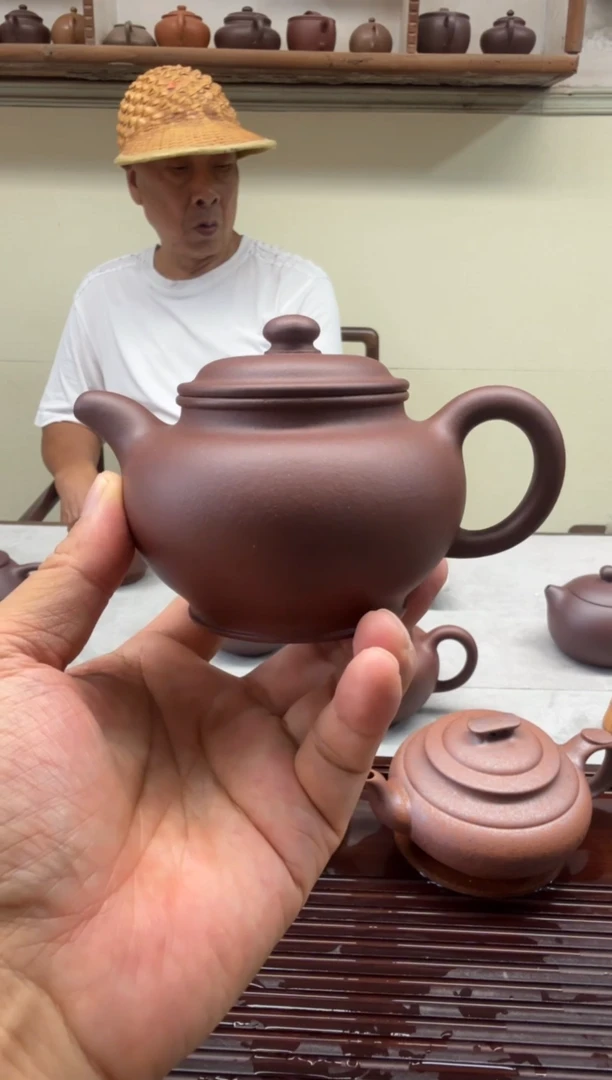茶壶紫砂自**炼230CC底槽青半手掇只壶