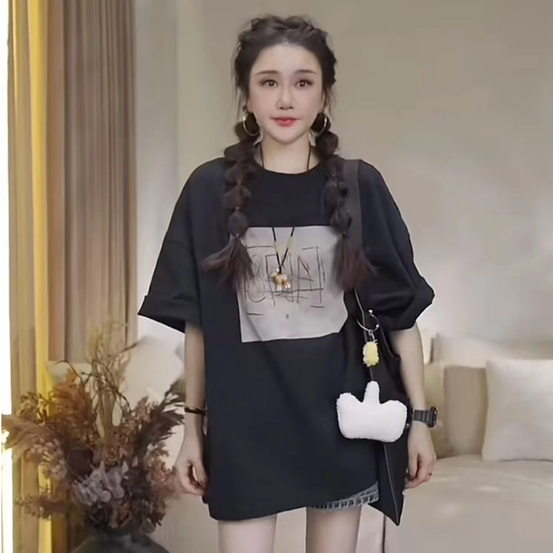 JW/静稳2025新品时尚休闲女款减龄设计师款创意T恤5551826